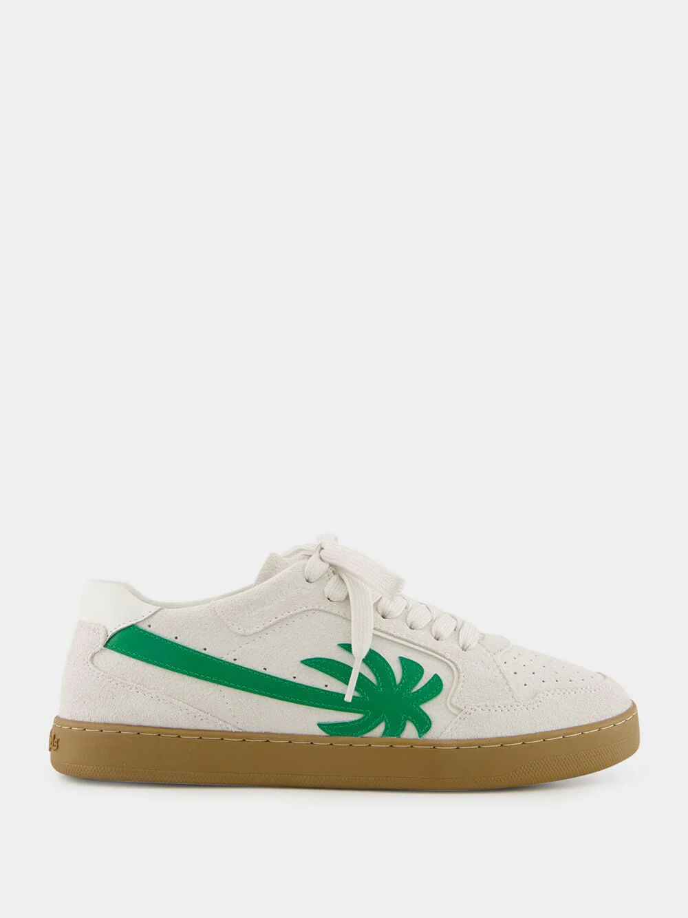 White and Green New Palm 1 Suede Sneakers - Image 8