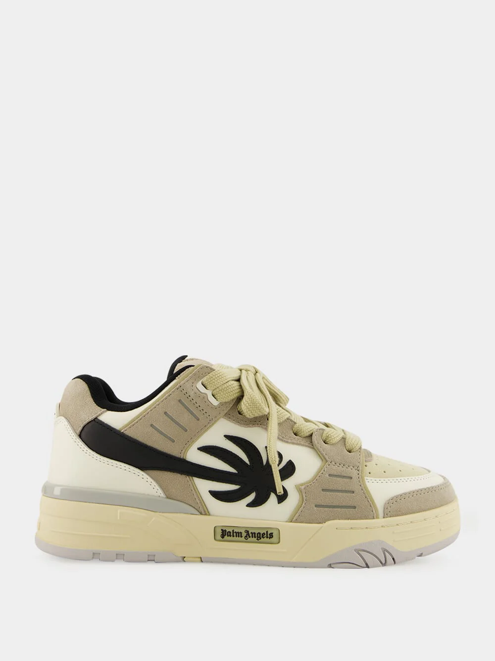 White and Medium Grey Venice Sneakers