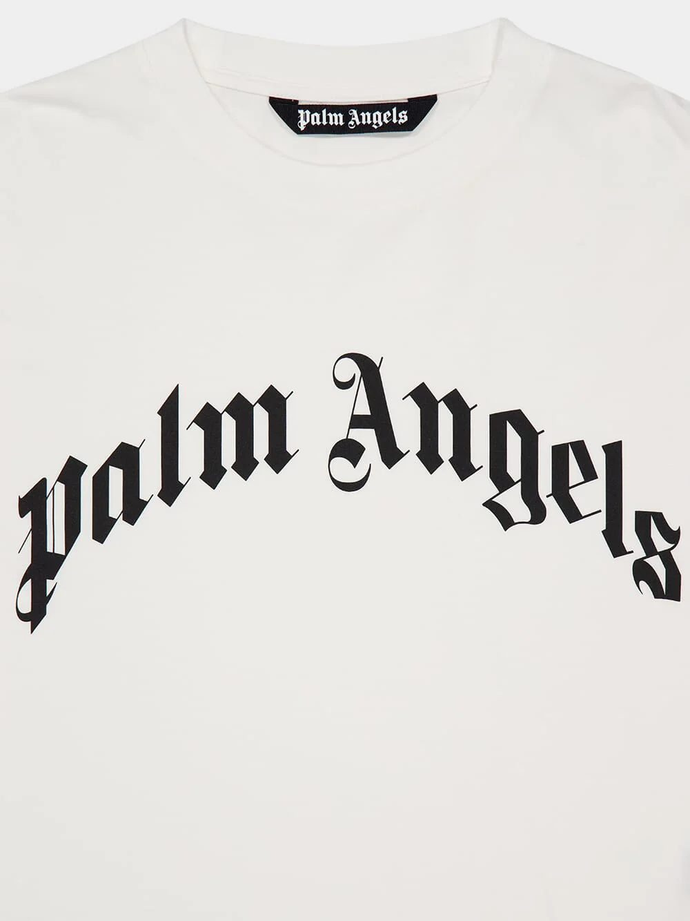 White Curved Logo T-Shirt - Image 3