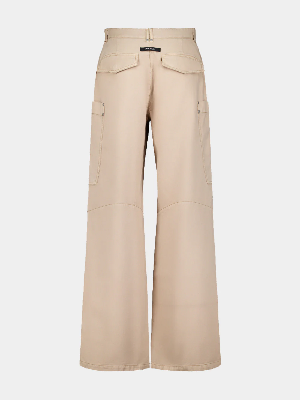 Wide-Leg Cotton Cargo Trousers - Image 3