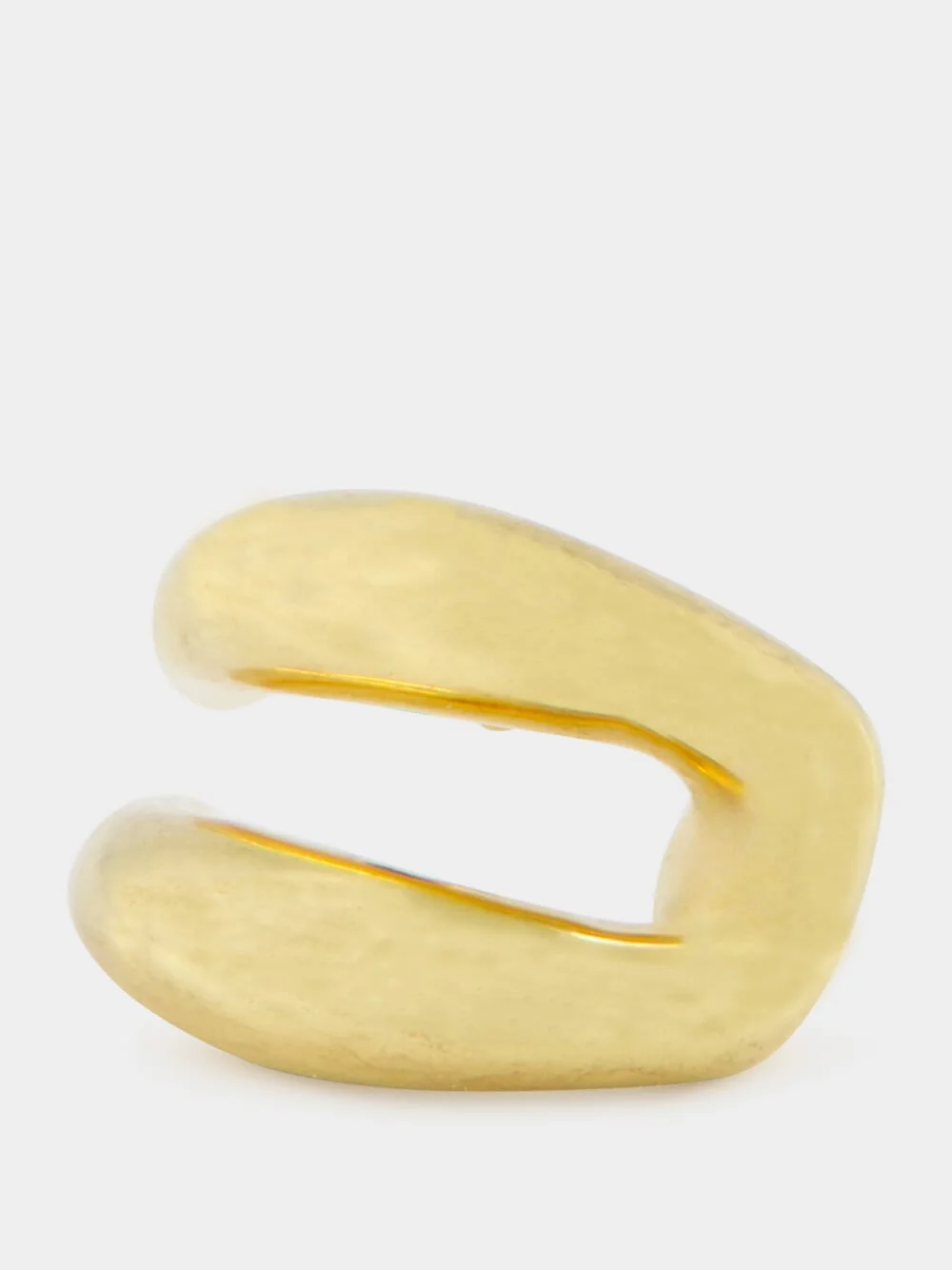 Double Moon Gold Hoops - Image 3