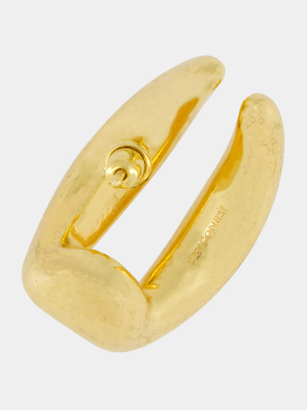 Double Moon Gold Hoops - Image 4