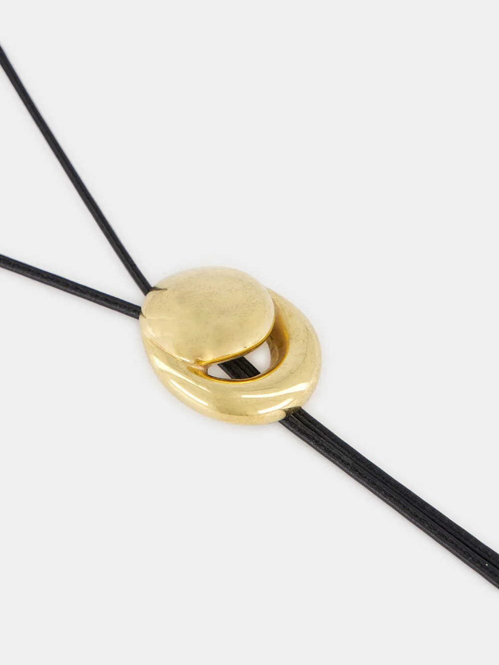 Gold Blow Up Cord Bolo Tie - Image 2