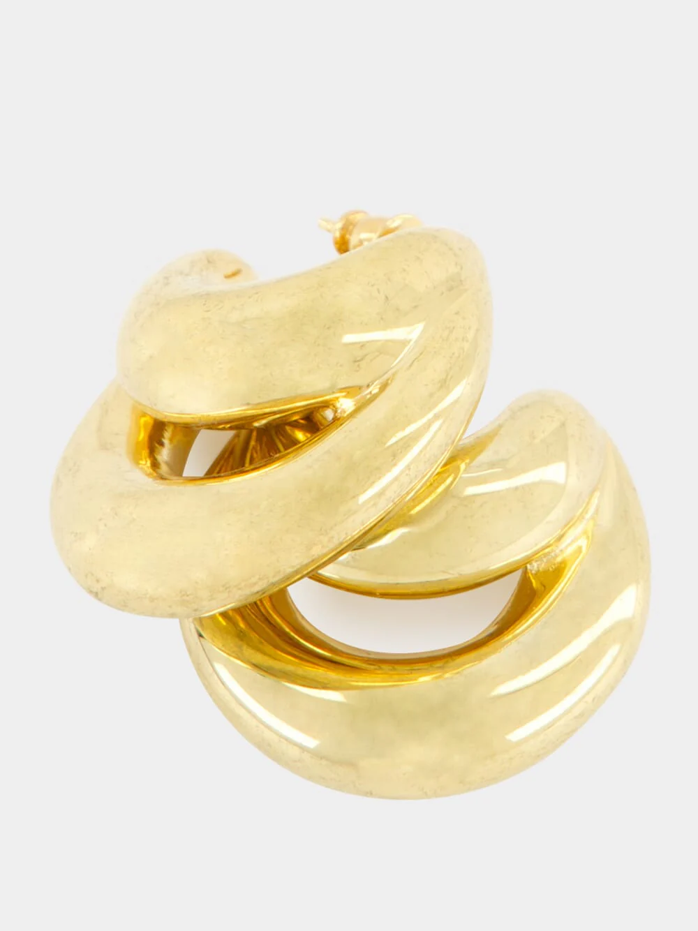 Gold Double Blow Up Earrings - Image 4