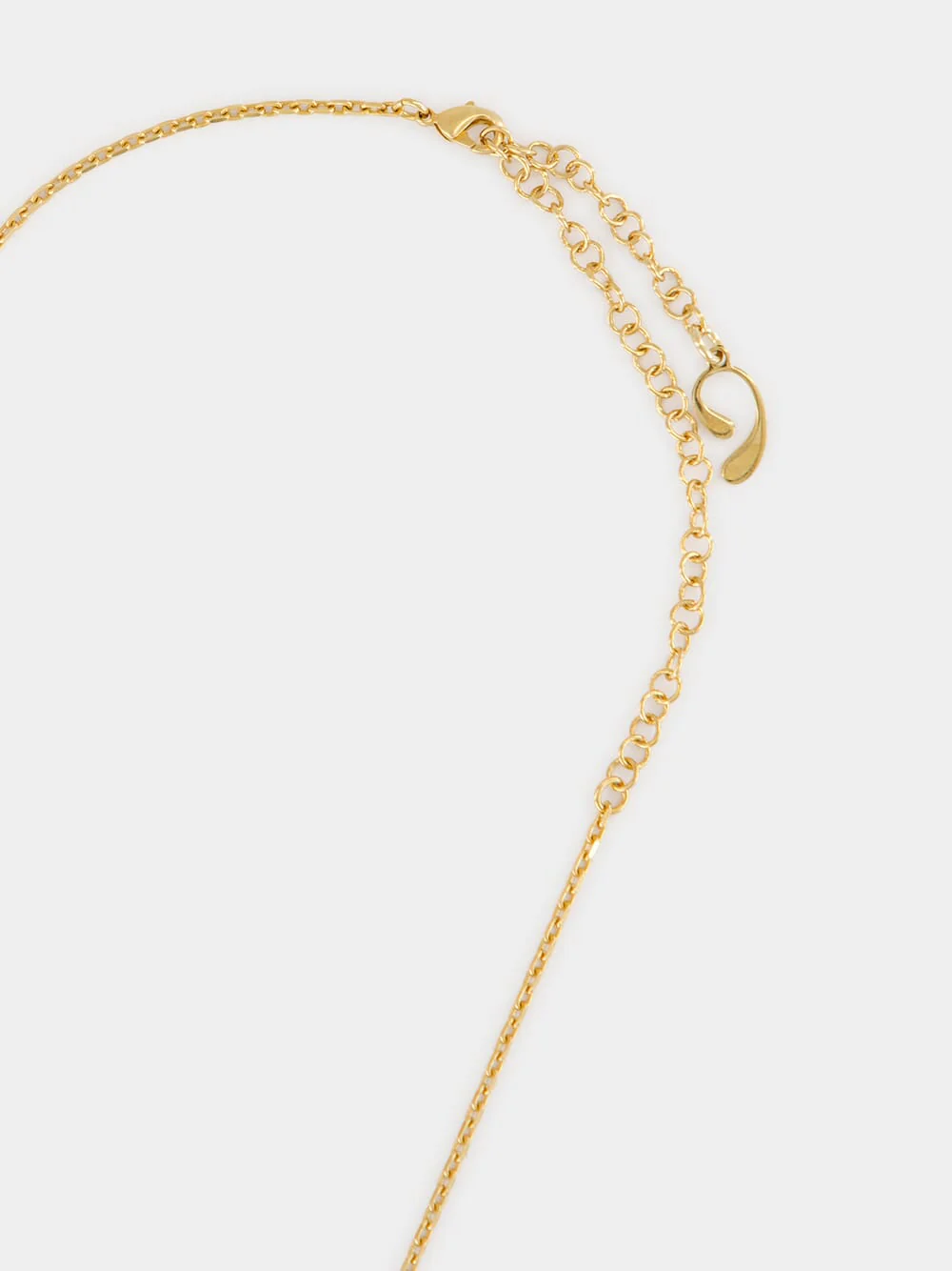 Gold Dusk Red Agate Pendant - Image 3