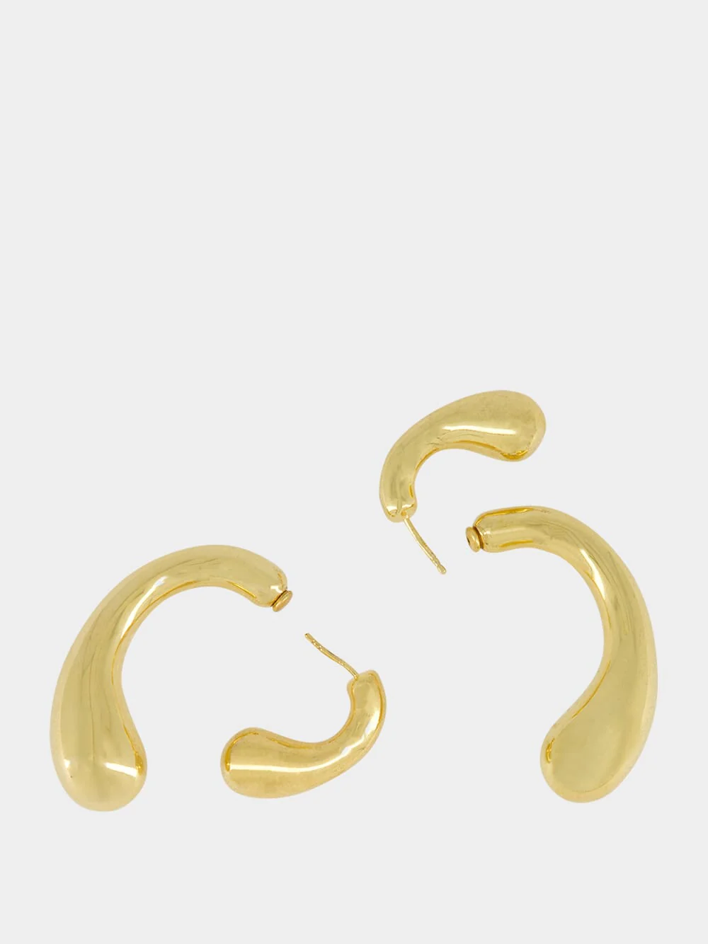 Gold P Earrings - Image 5
