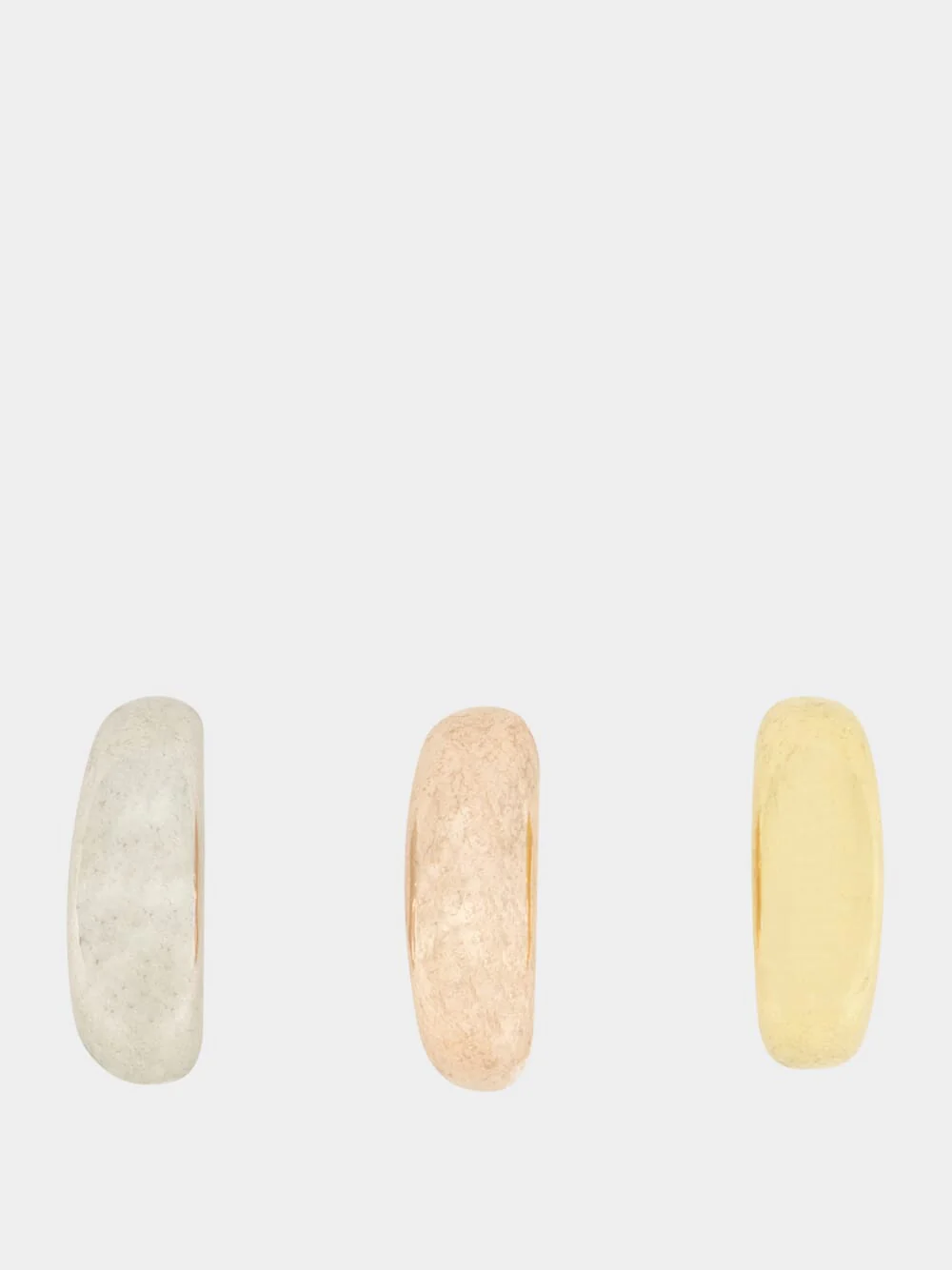 Multicolour Small Half Moon Hoops