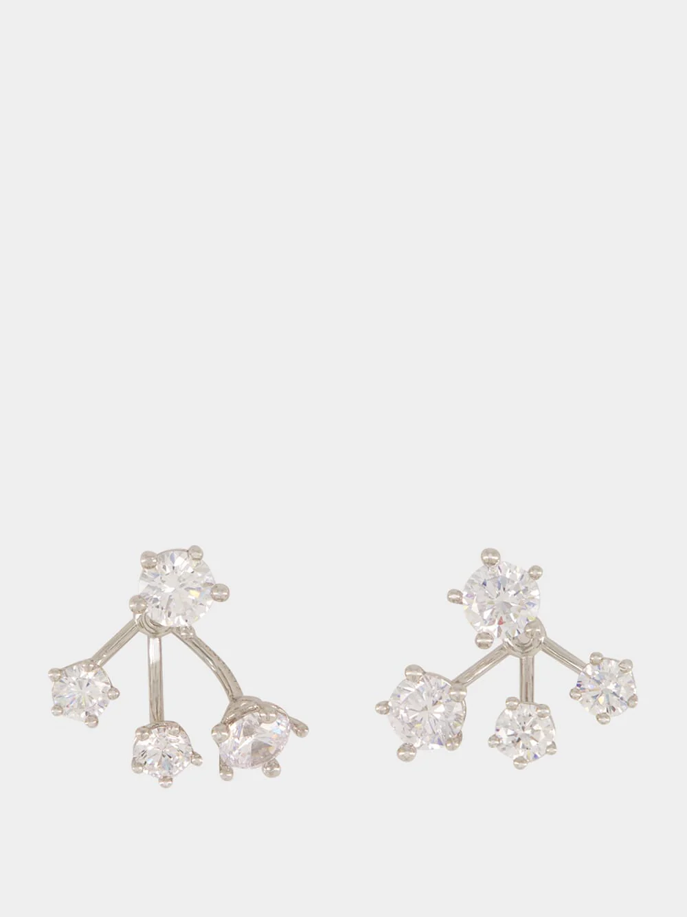 Silver Constellation Cluster Earrings - Image 2