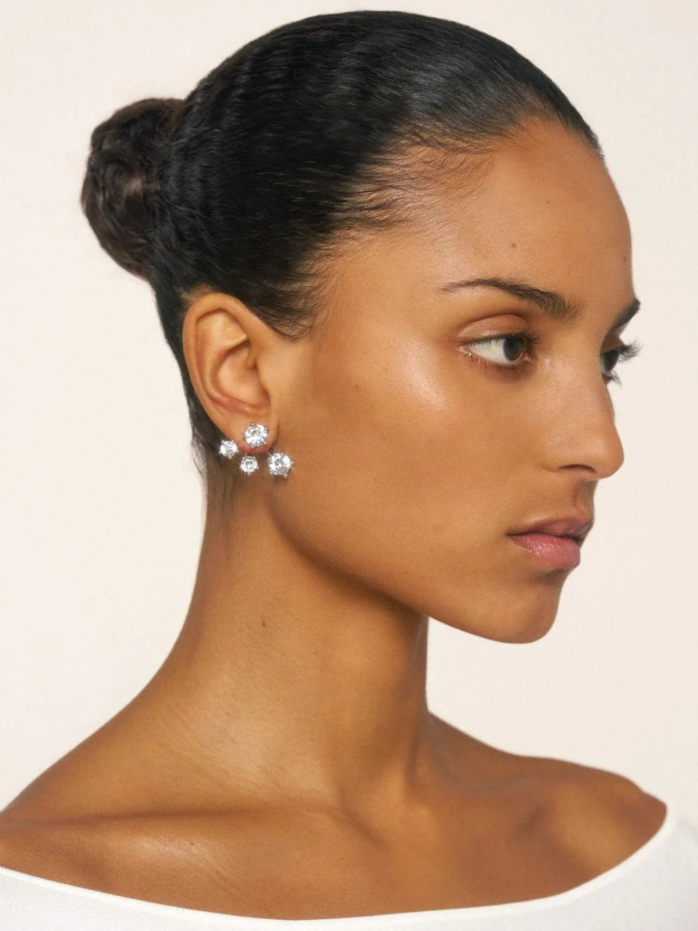 Silver Constellation Cluster Earrings - Image 3