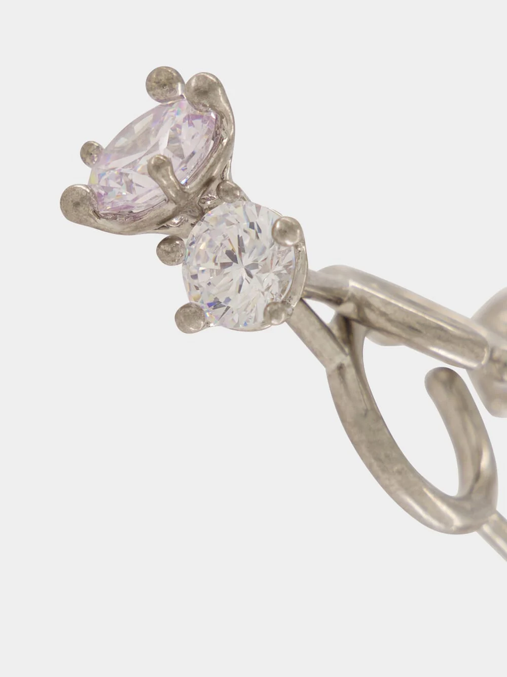 Silver Diamanti Spina Ear Cuffs - Image 2