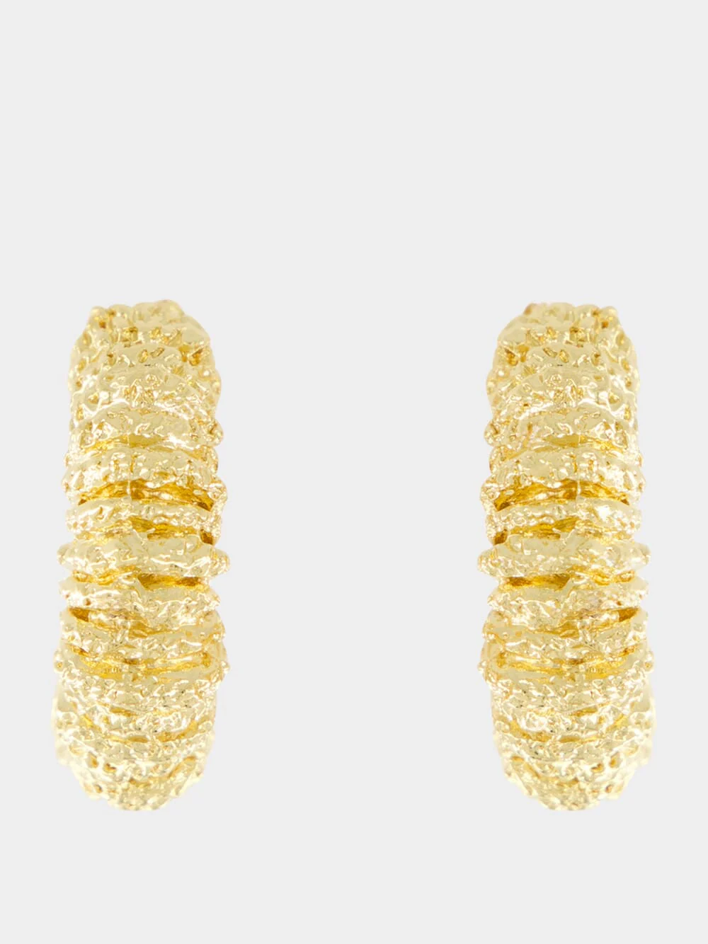 Amulet 18k Gold-Plated Midi Hoop Earrings