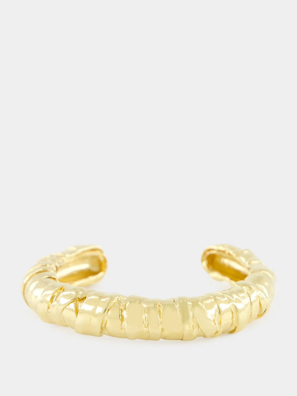 Cassandra 18k Gold-Plated Textured Bracelet