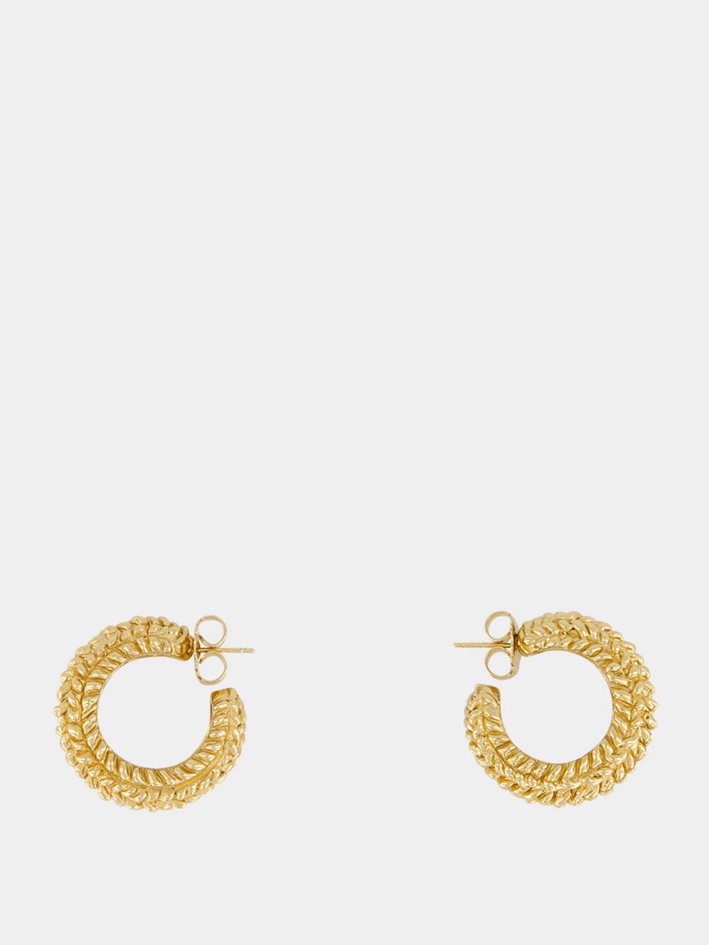 Gabby 18k Gold Plated Hoop Earrings - Image 2