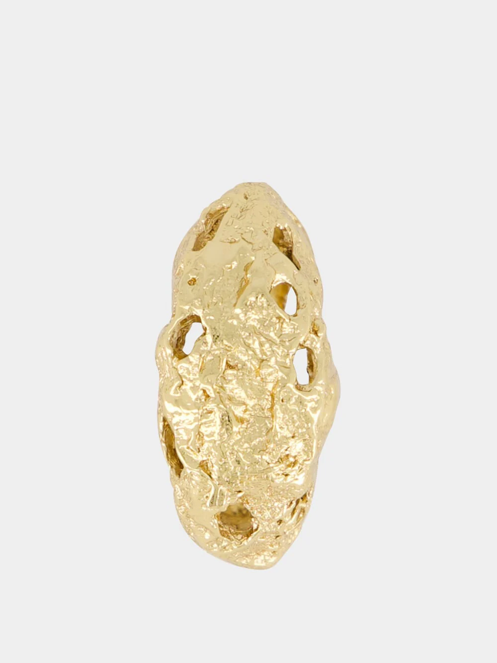Galia 18k Gold Textured Ring - Image 2