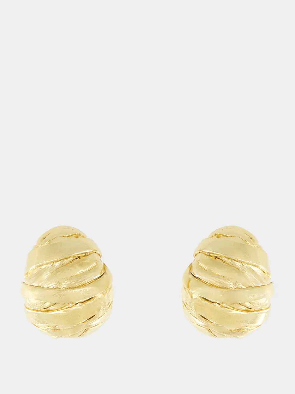 Juno 18k Gold-Plated Textured Earring