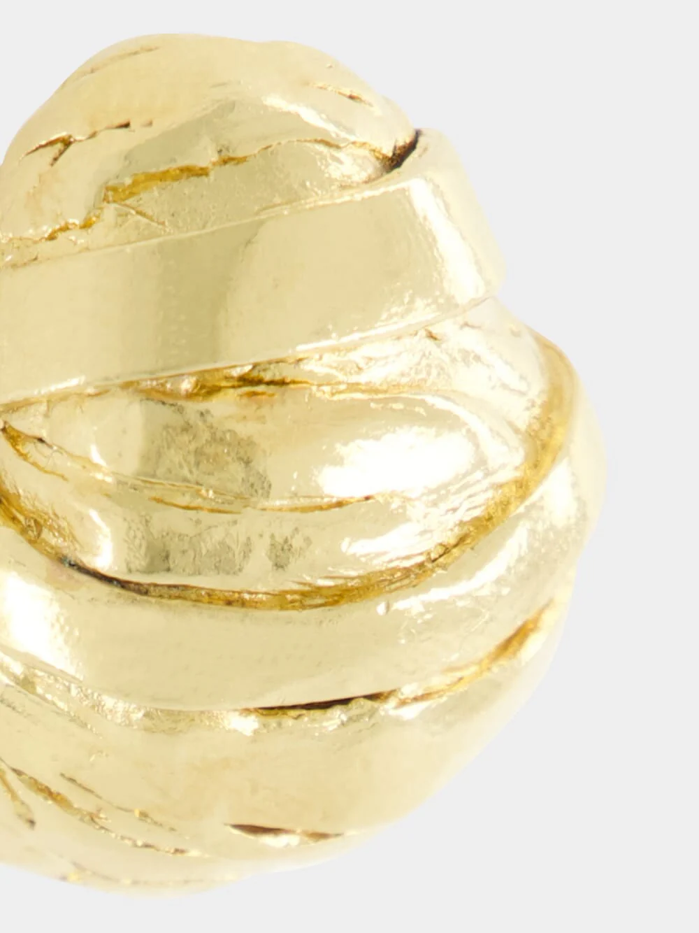 Juno 18k Gold-Plated Textured Earring - Image 5