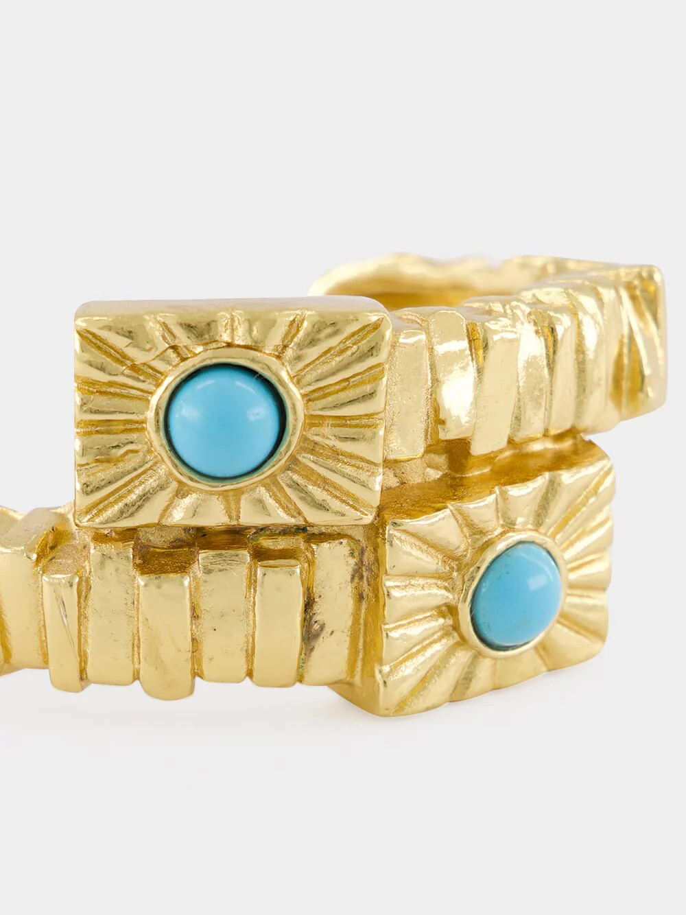 Kabala 18K Gold and Turquoise Bracelet - Image 4
