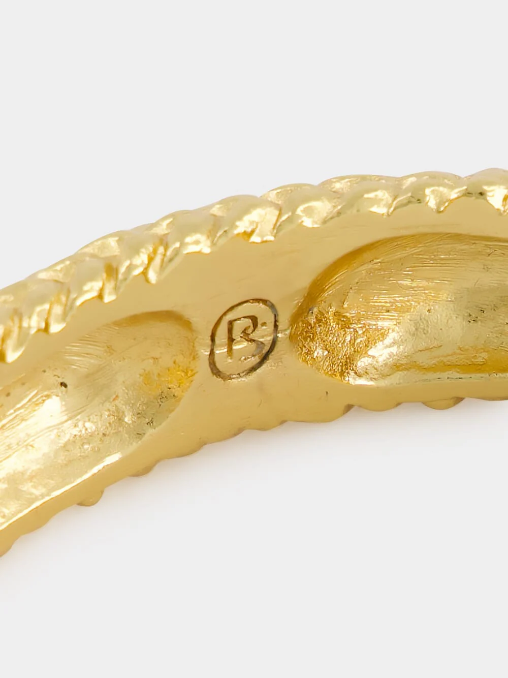 Margo 18K Gold Textured Bracelet - Image 5