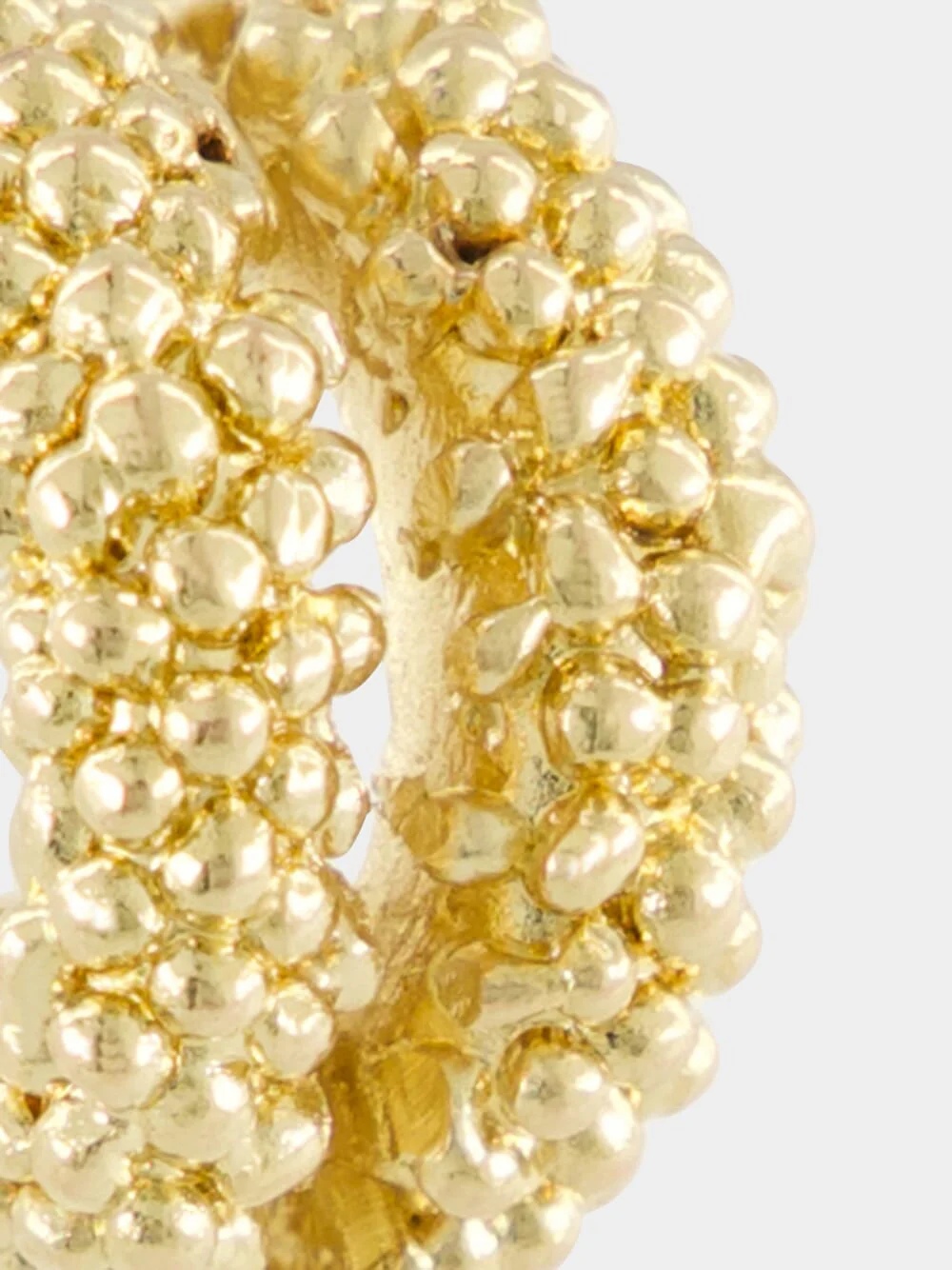 Simone 18k Gold-Plated Textured Ear Cuff - Image 4