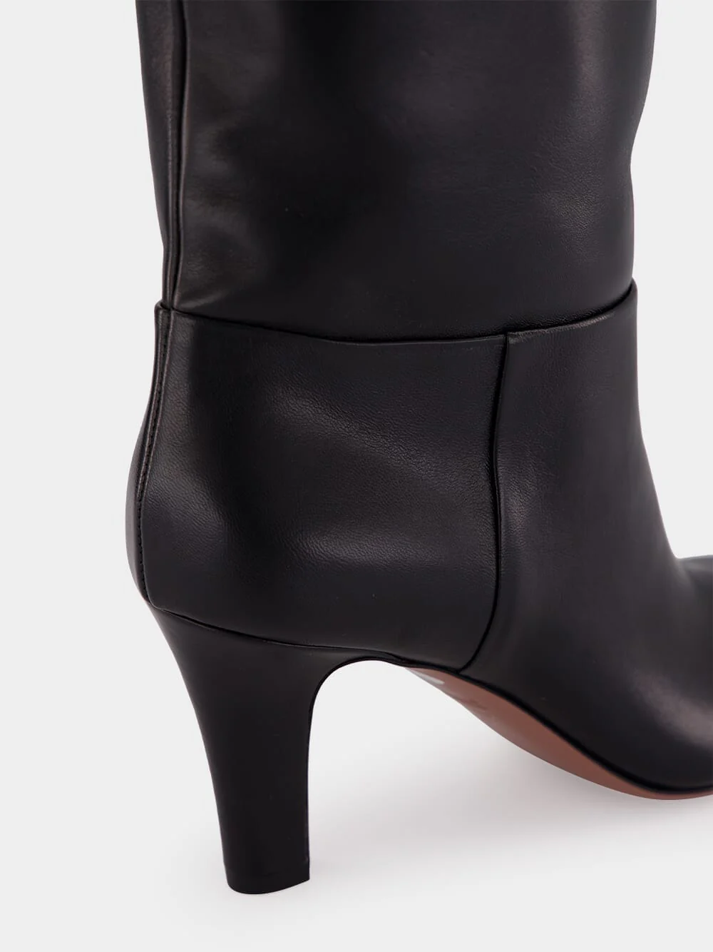 Black Elsa 75 Leather Knee-High Boots - Image 5