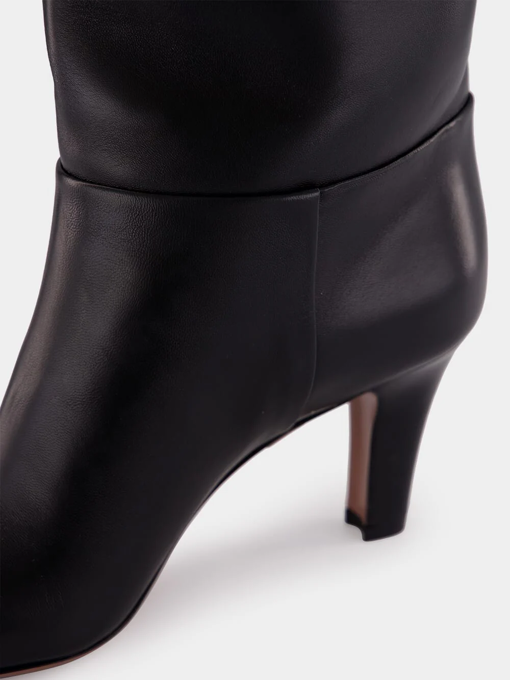 Black Elsa 75 Leather Knee-High Boots - Image 6