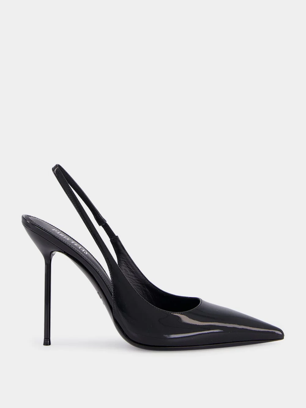 Black Lidia 110 Slingback Patent Leather Heels