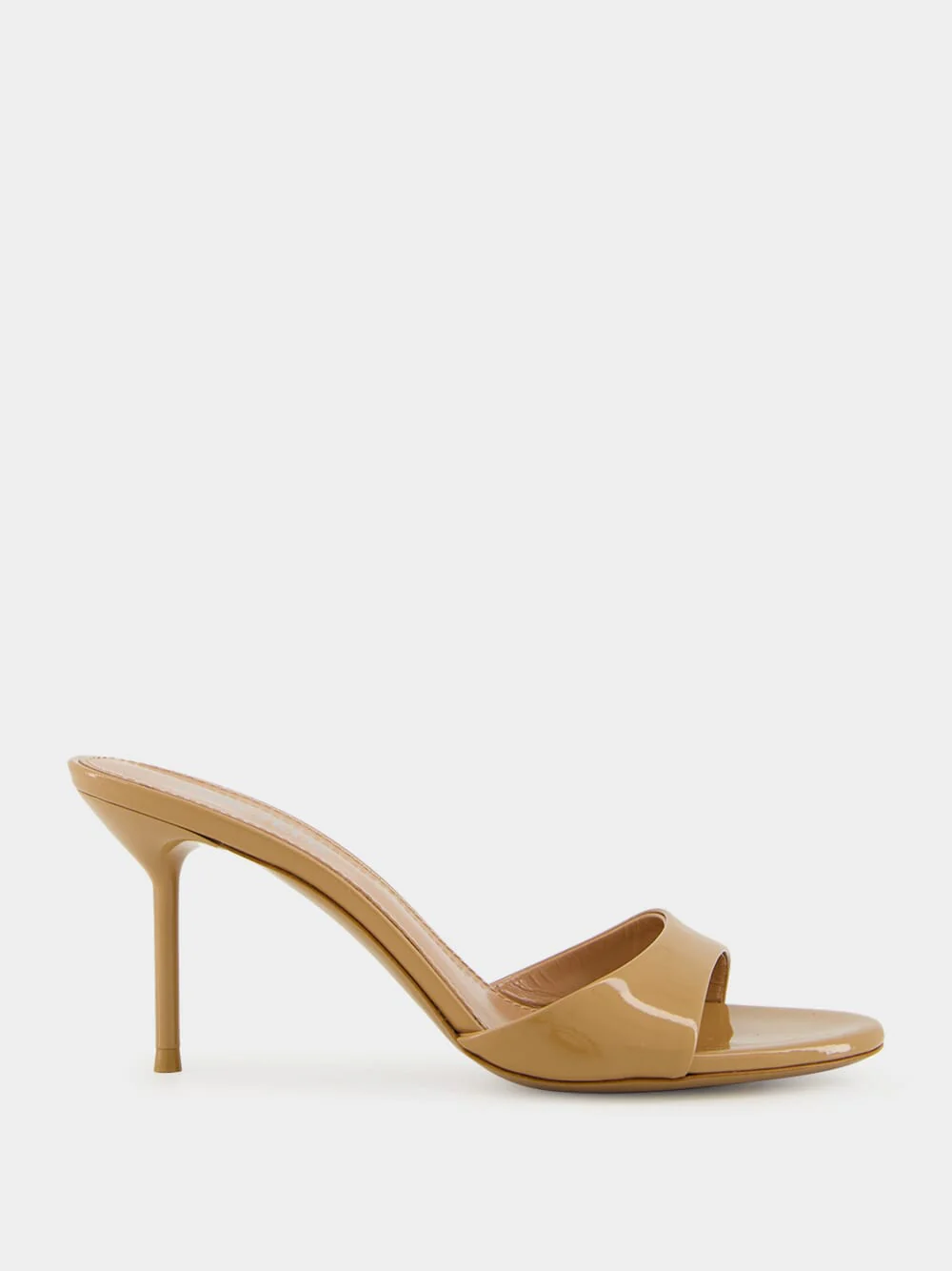 Caramel Patent Leather Lidia Mule 70
