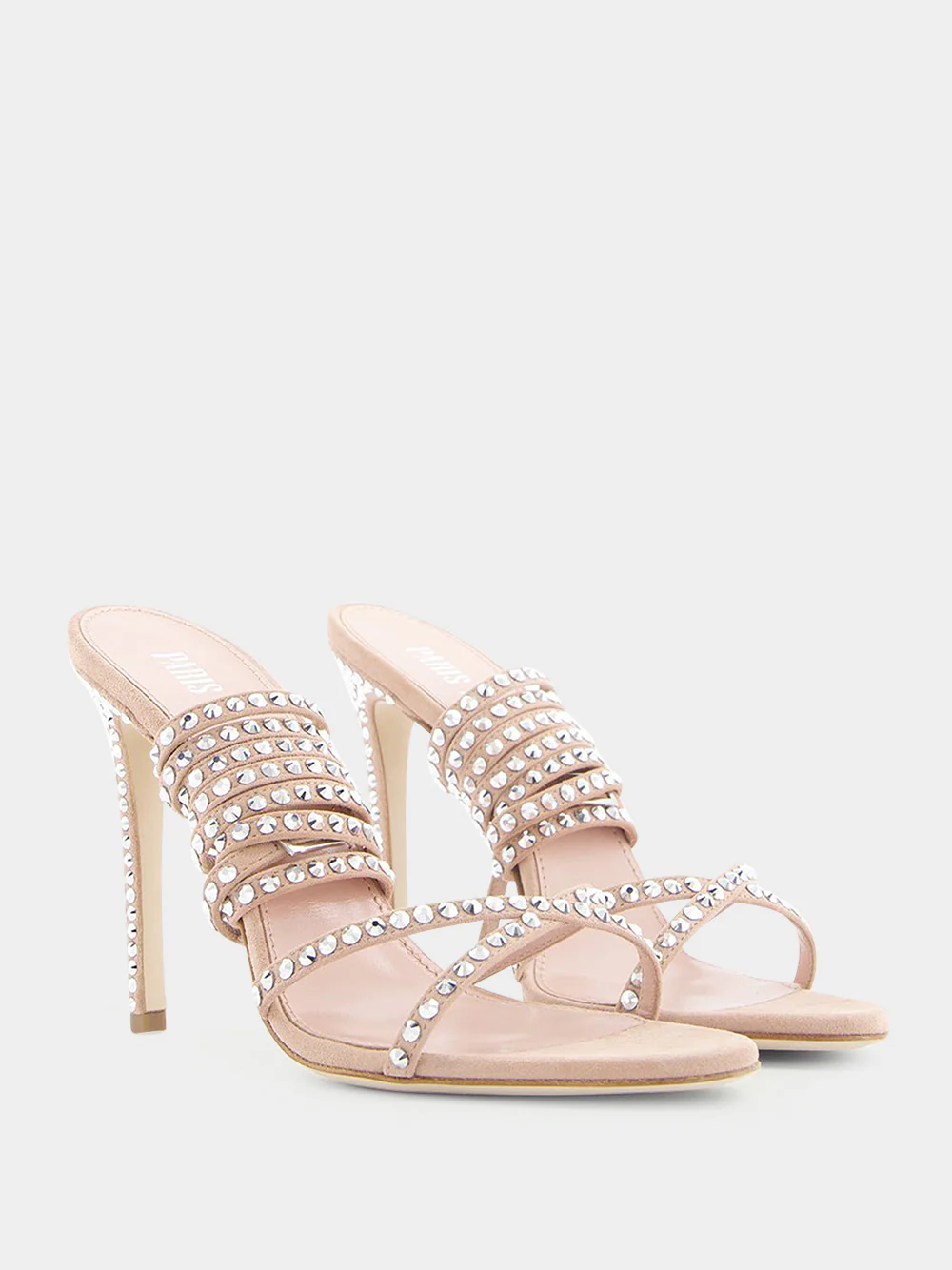 Holly Zoe Pink 105mm Leather Sandals - Image 3