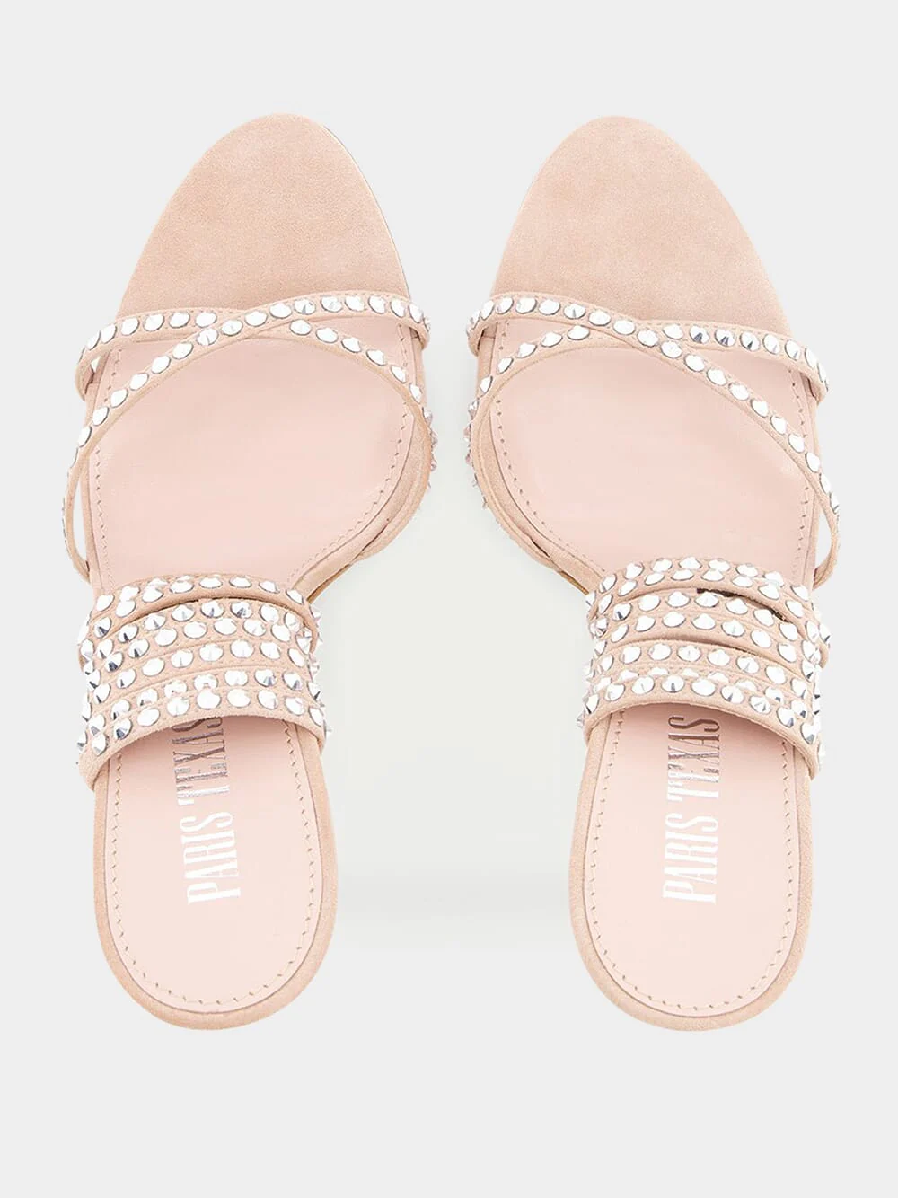 Holly Zoe Pink 105mm Leather Sandals - Image 4
