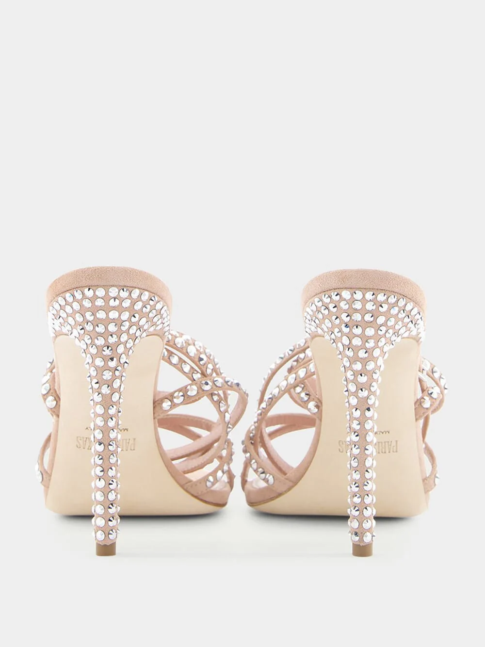 Holly Zoe Pink 105mm Leather Sandals - Image 5