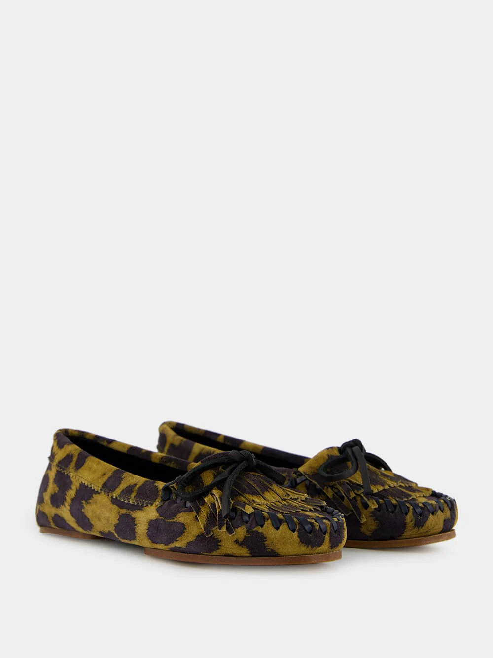 Indiana Loafer in Russet Leopard Suede - Image 3
