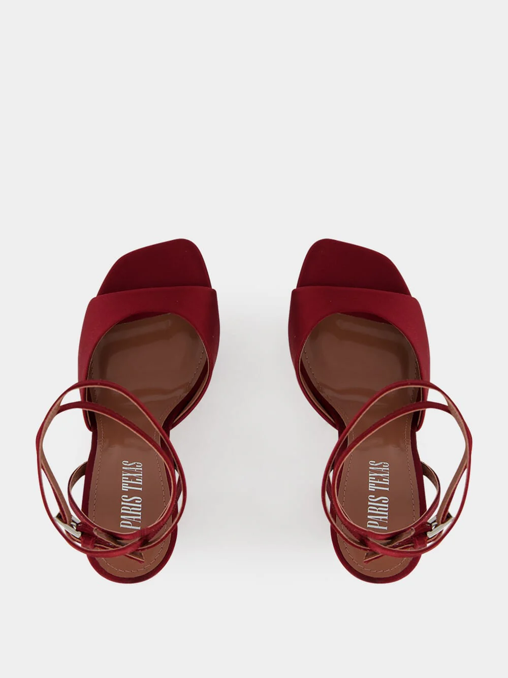 Lara Rouge Noir Satin Sandal - Image 4