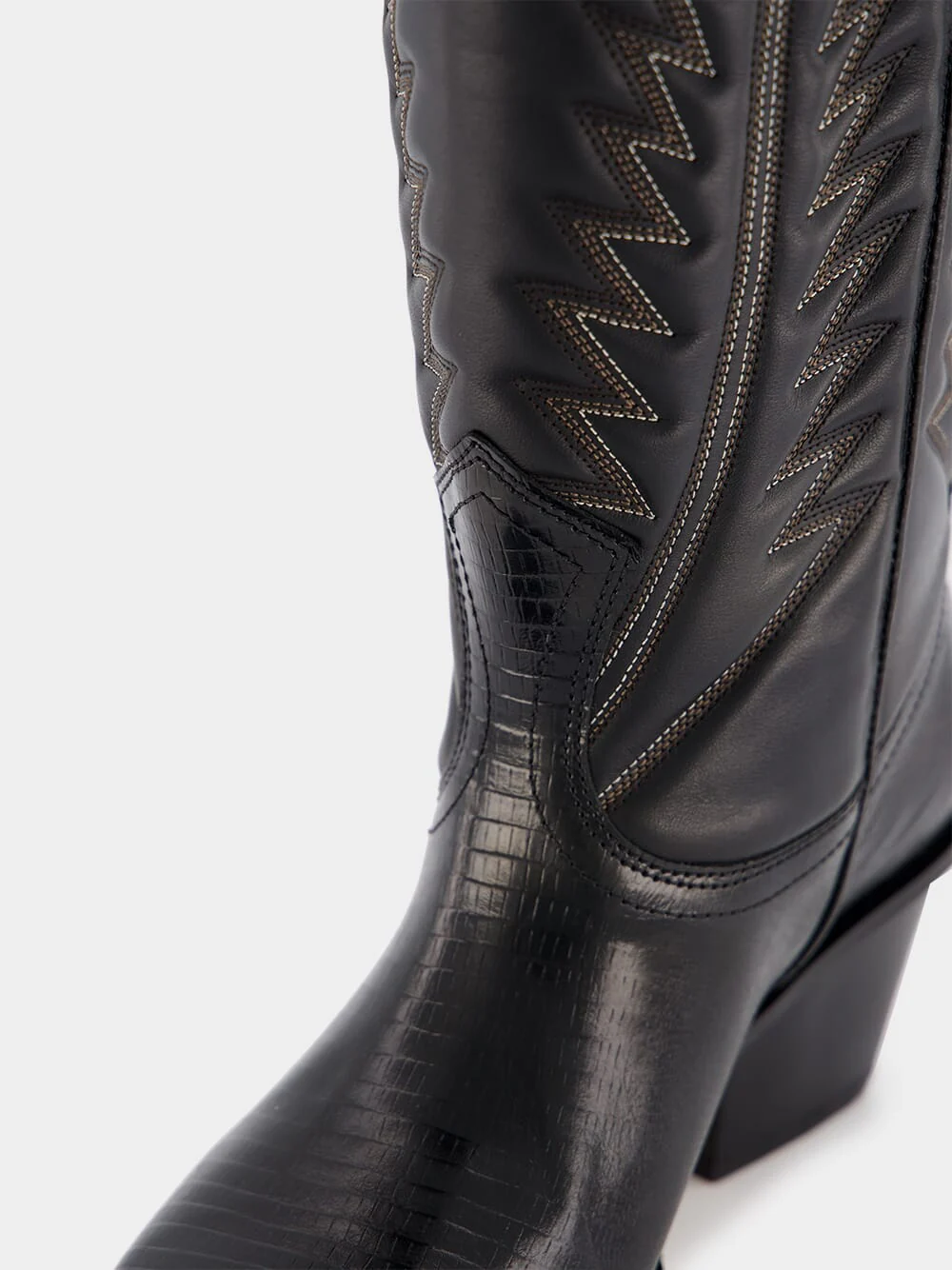 Rosario Nappa Leather Cowboy Boots - Image 7