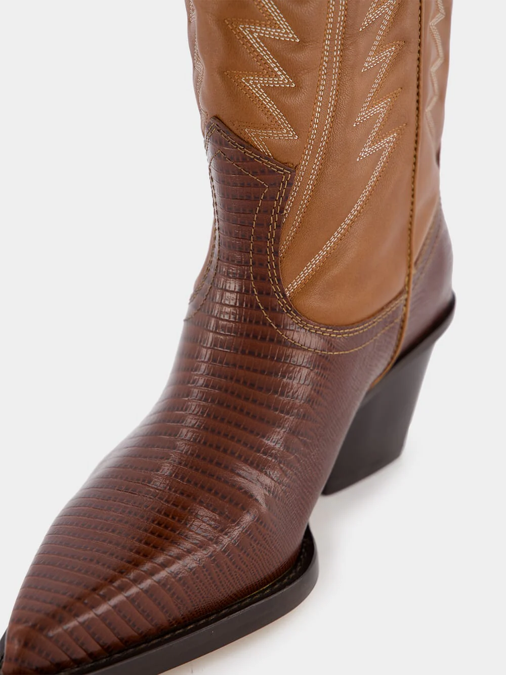 Rosario Nappa Leather Cowboy Boots - Image 7