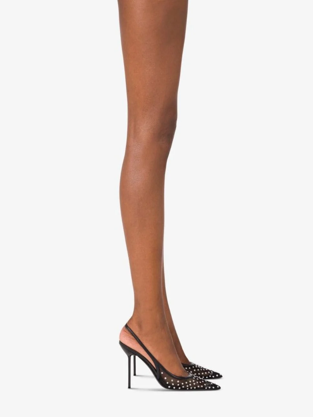Black Lidia Crystal Slingback - Image 2