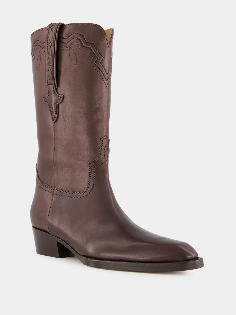 Brown Hilda Leather Boots - Image 2