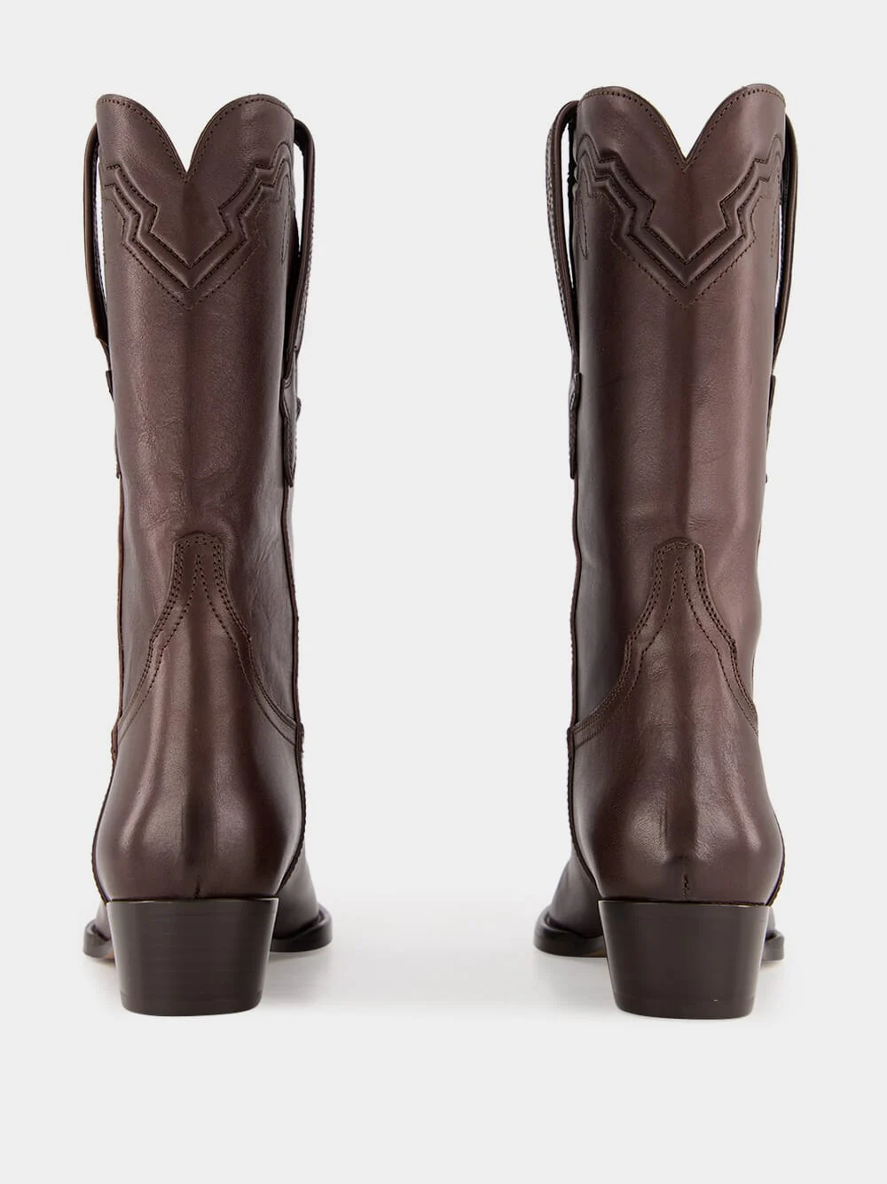 Brown Hilda Leather Boots - Image 4