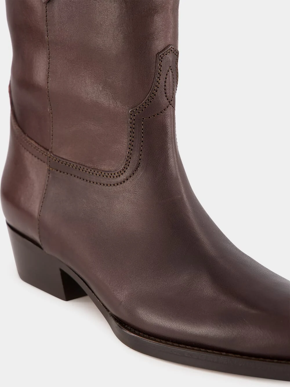 Brown Hilda Leather Boots - Image 5