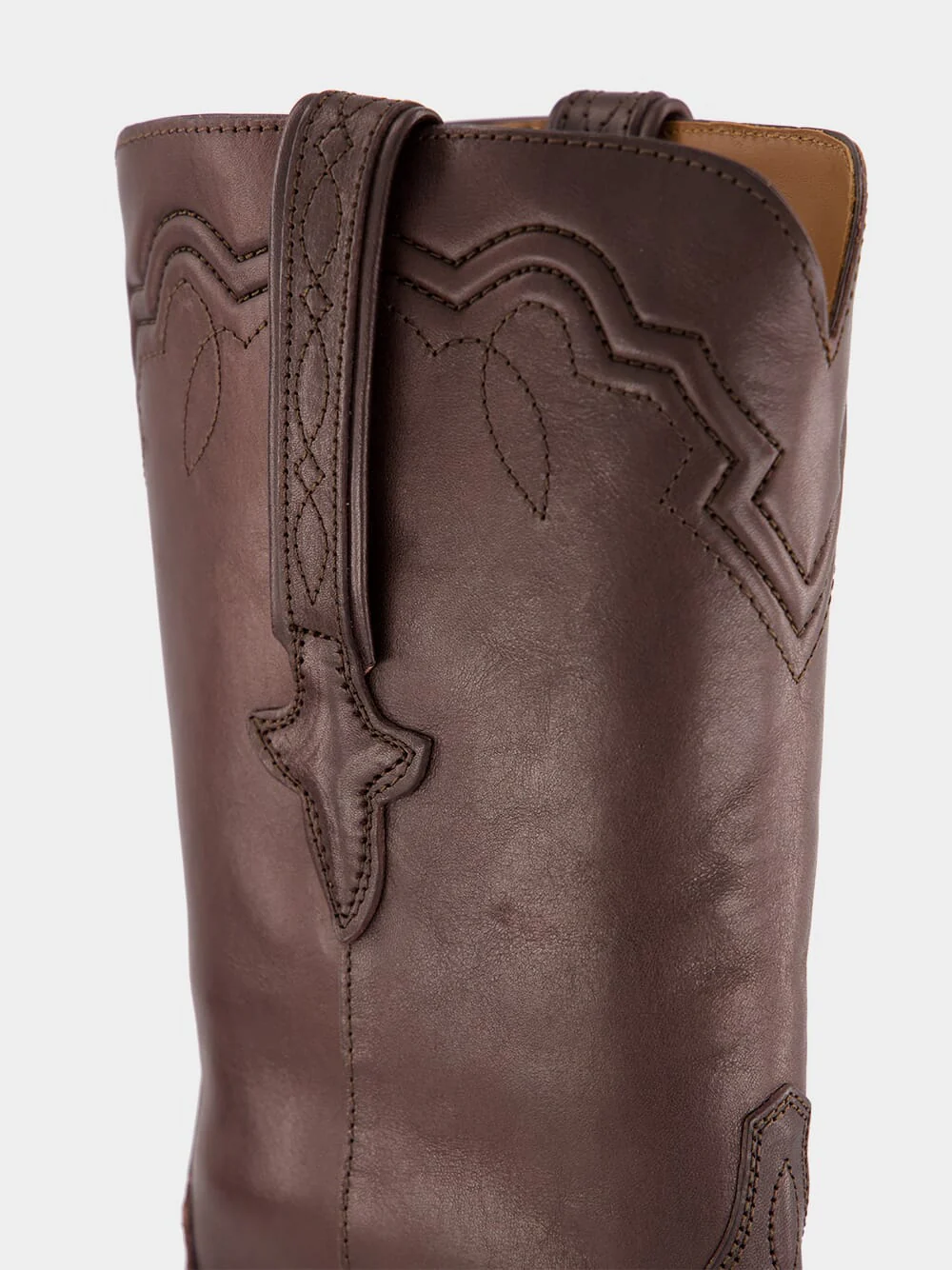 Brown Hilda Leather Boots - Image 6