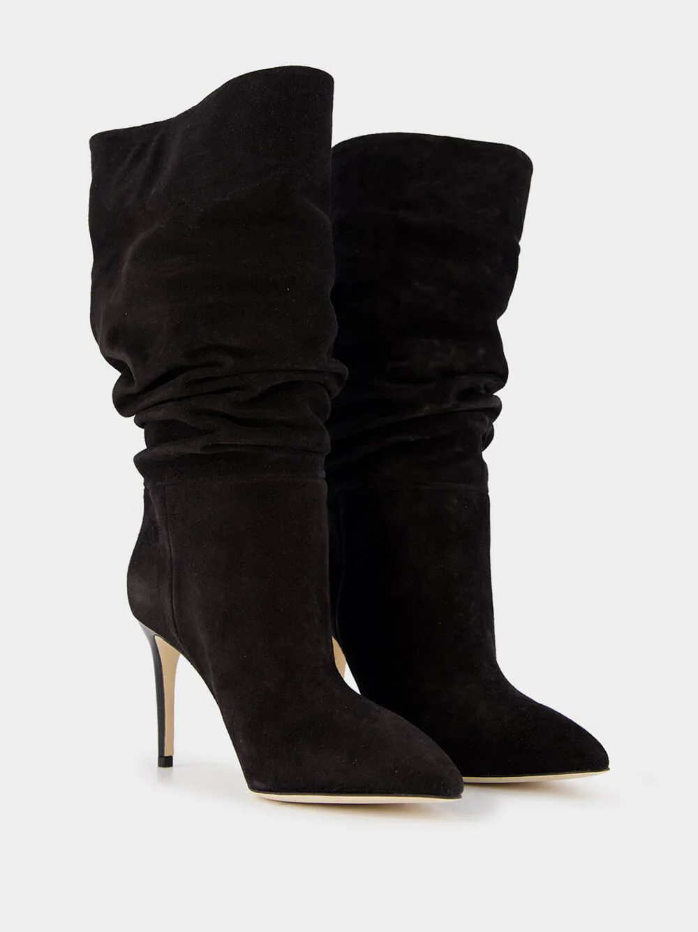 Slouchy Suede 85mm Ankle Boots - Image 4