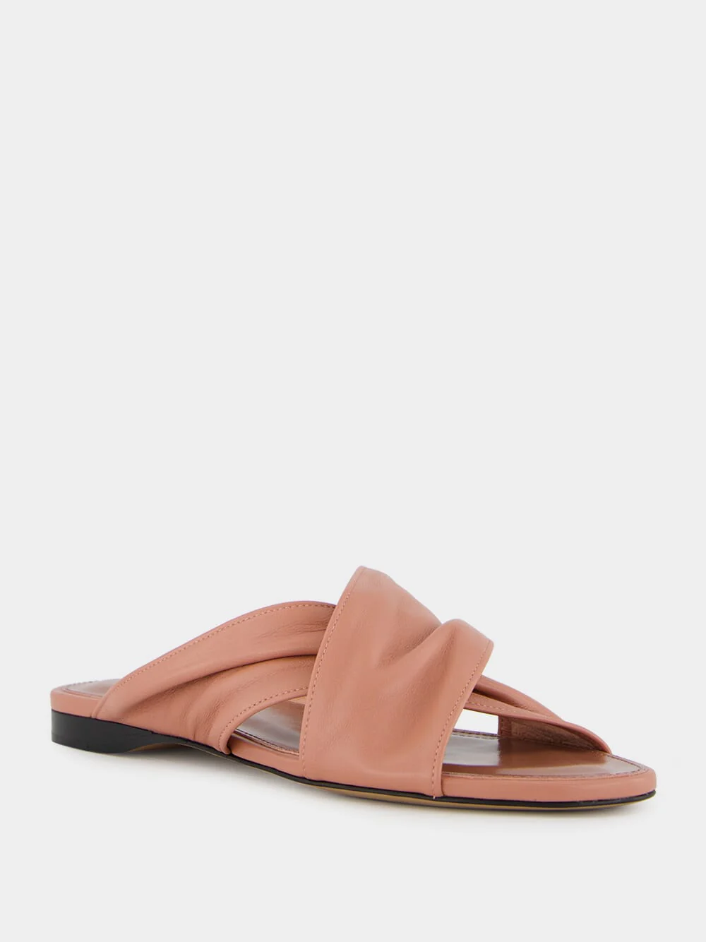 Texas Rose Flat Sandals in Nappa Leather - Image 2