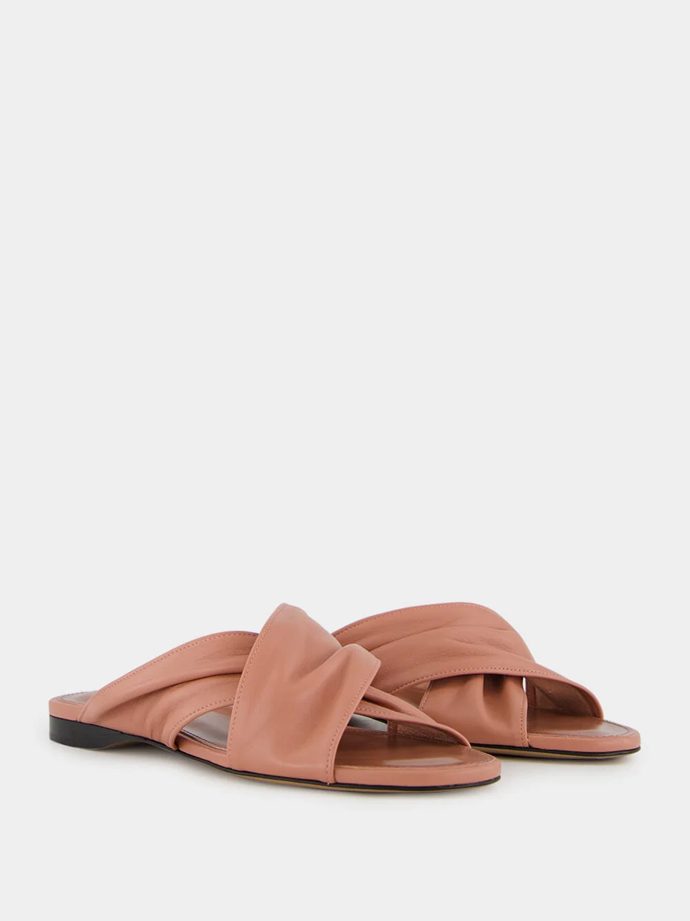Texas Rose Flat Sandals in Nappa Leather - Image 3