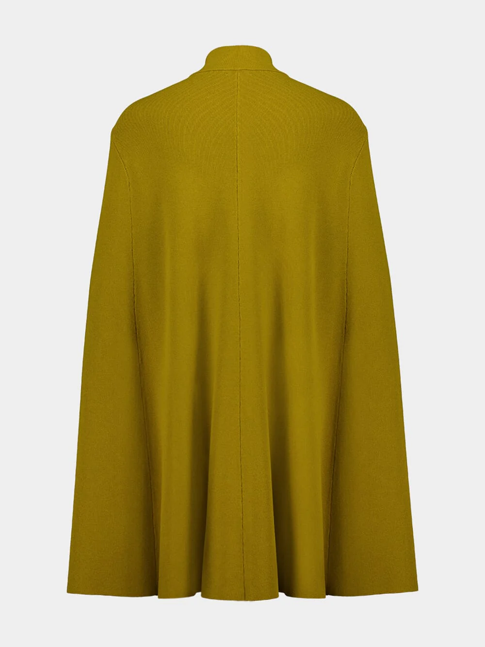 Alba Fir Green Jacquard Knitted Cape - Image 4