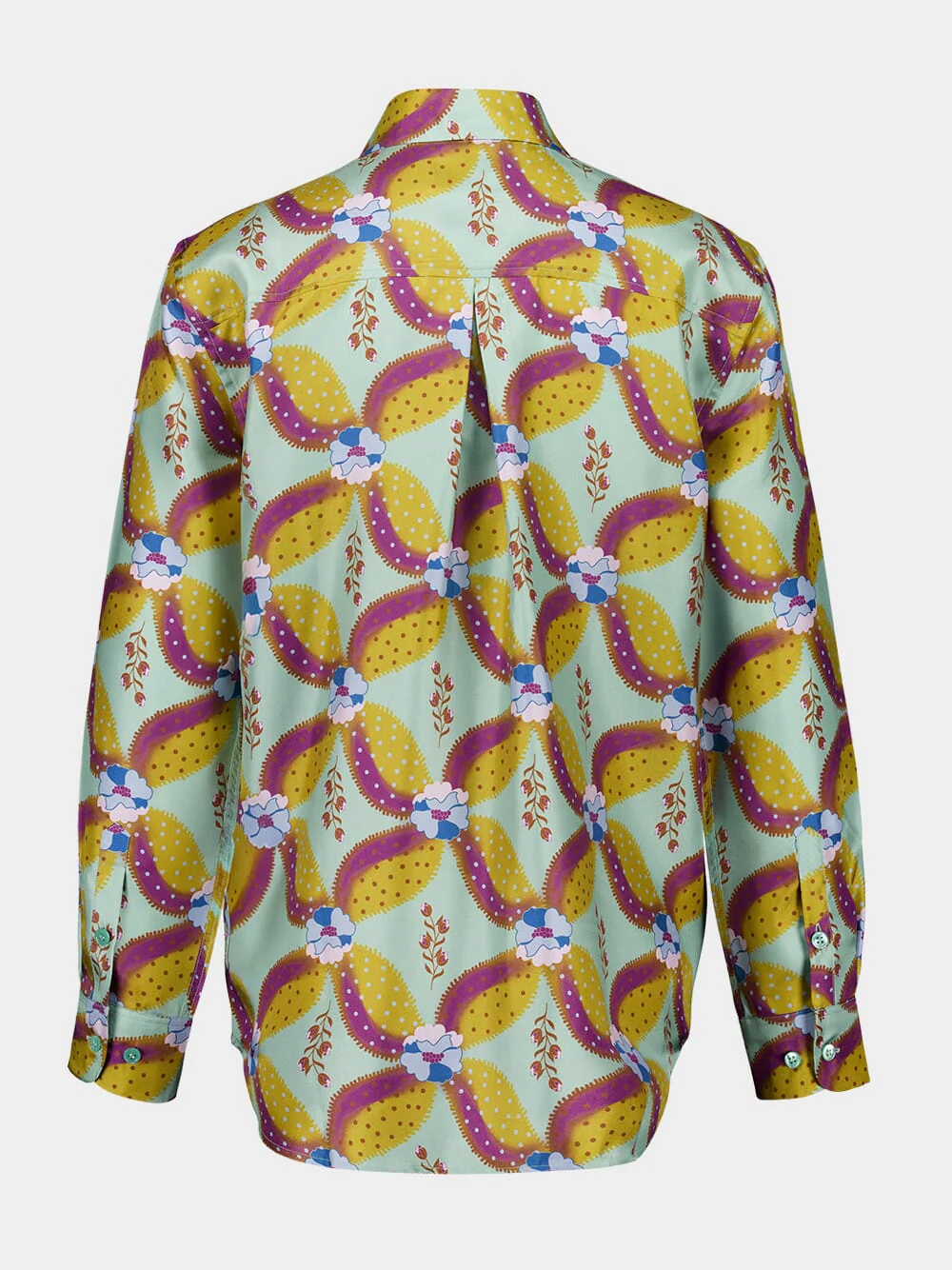 Ametista Aquageo Printed Silk Twill Shirt - Image 3