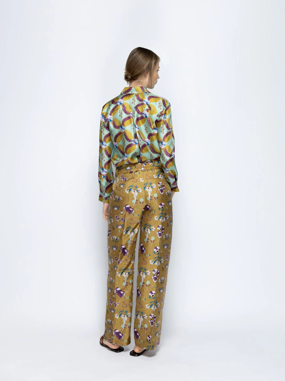 Ametista Aquageo Printed Silk Twill Shirt - Image 5