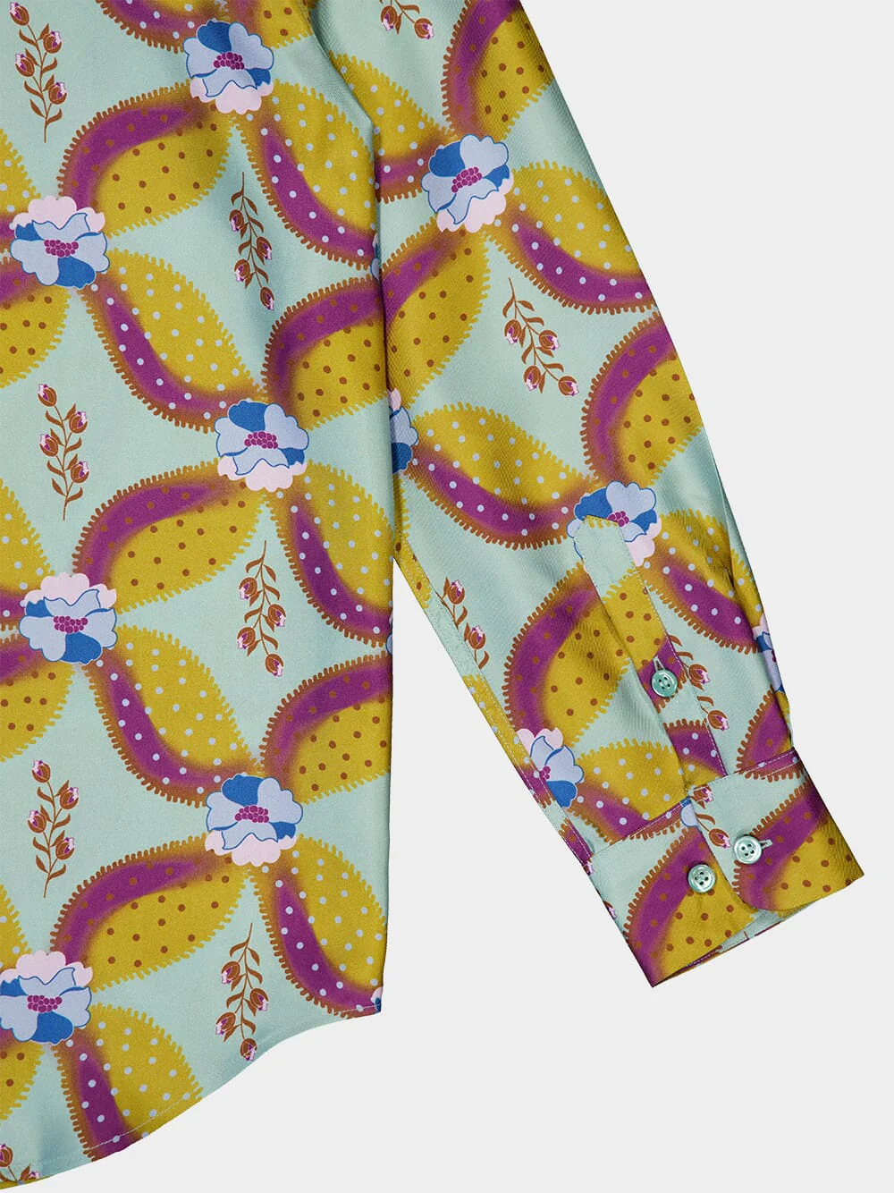 Ametista Aquageo Printed Silk Twill Shirt - Image 7