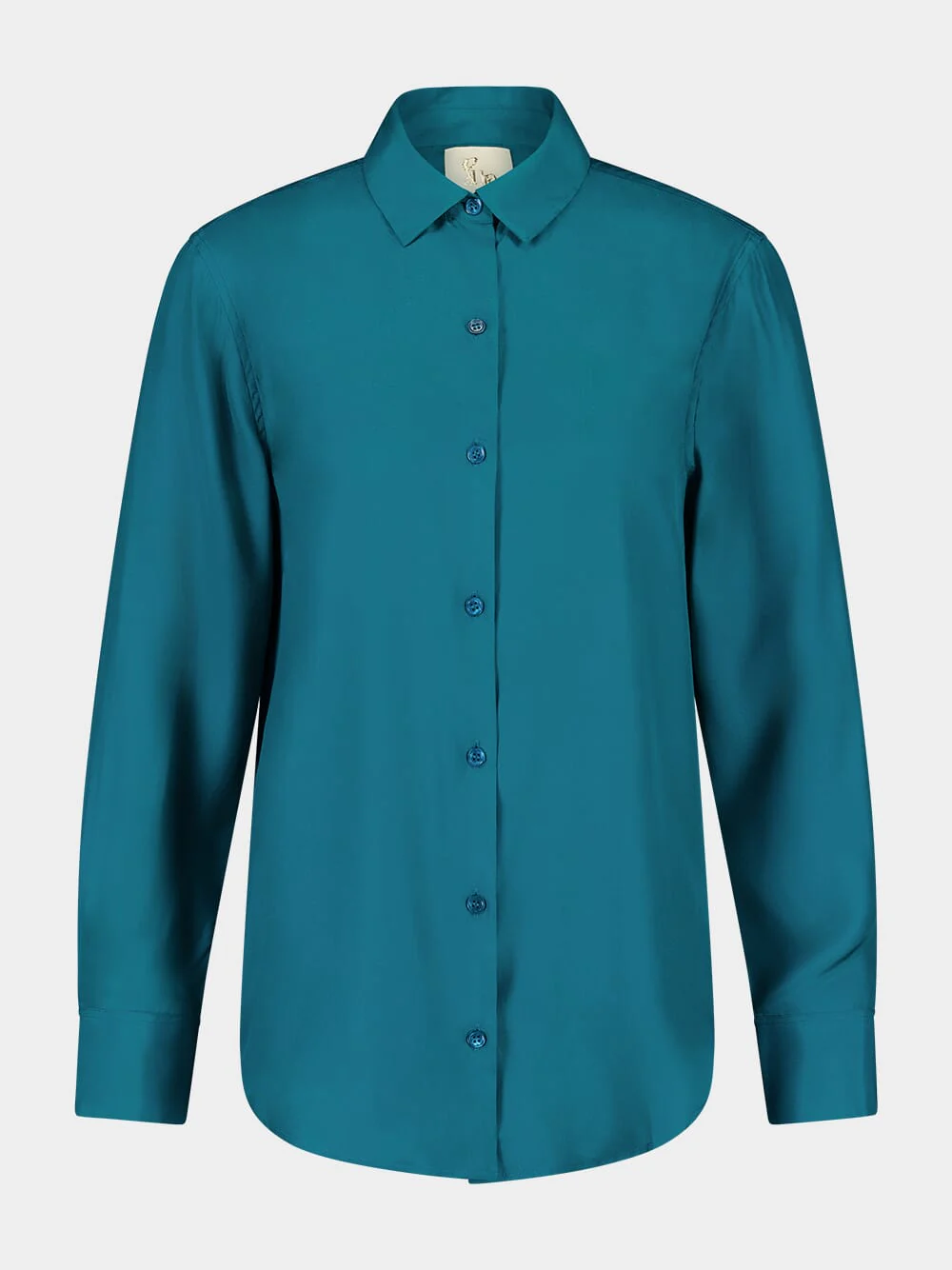 Ametista Botanical Green Silk Shirt - Image 2