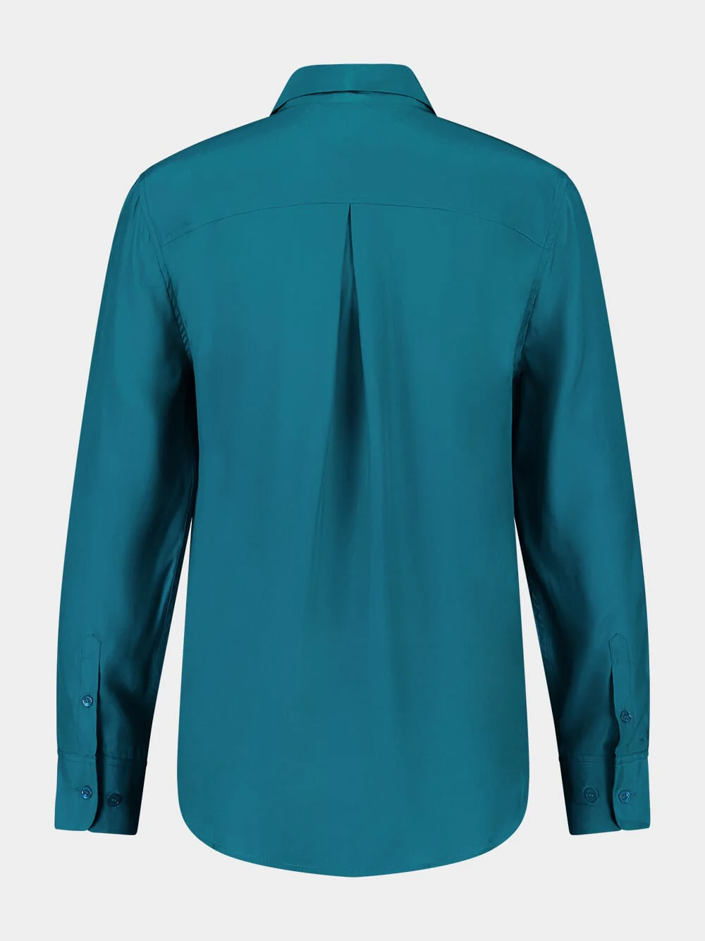 Ametista Botanical Green Silk Shirt - Image 4
