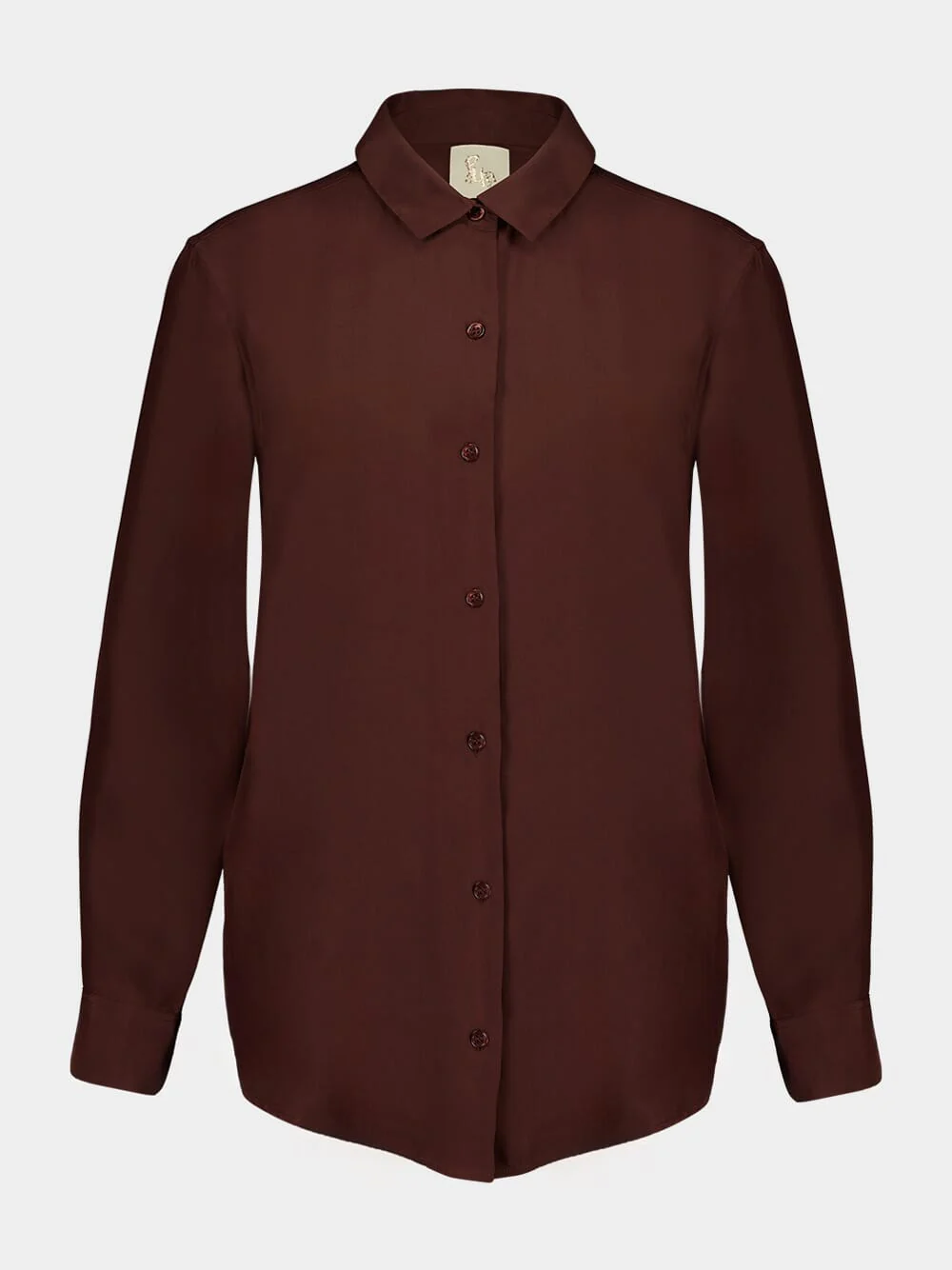 Ametista Coffee Bean Silk Shirt