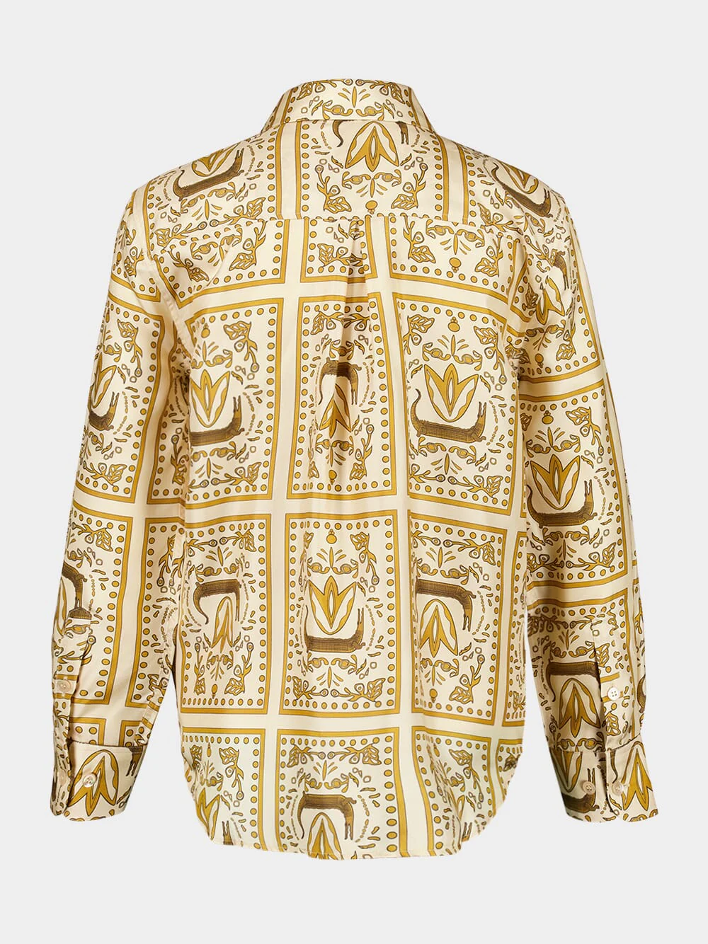 Ametista Crocoprint Printed Silk Twill Shirt - Image 3